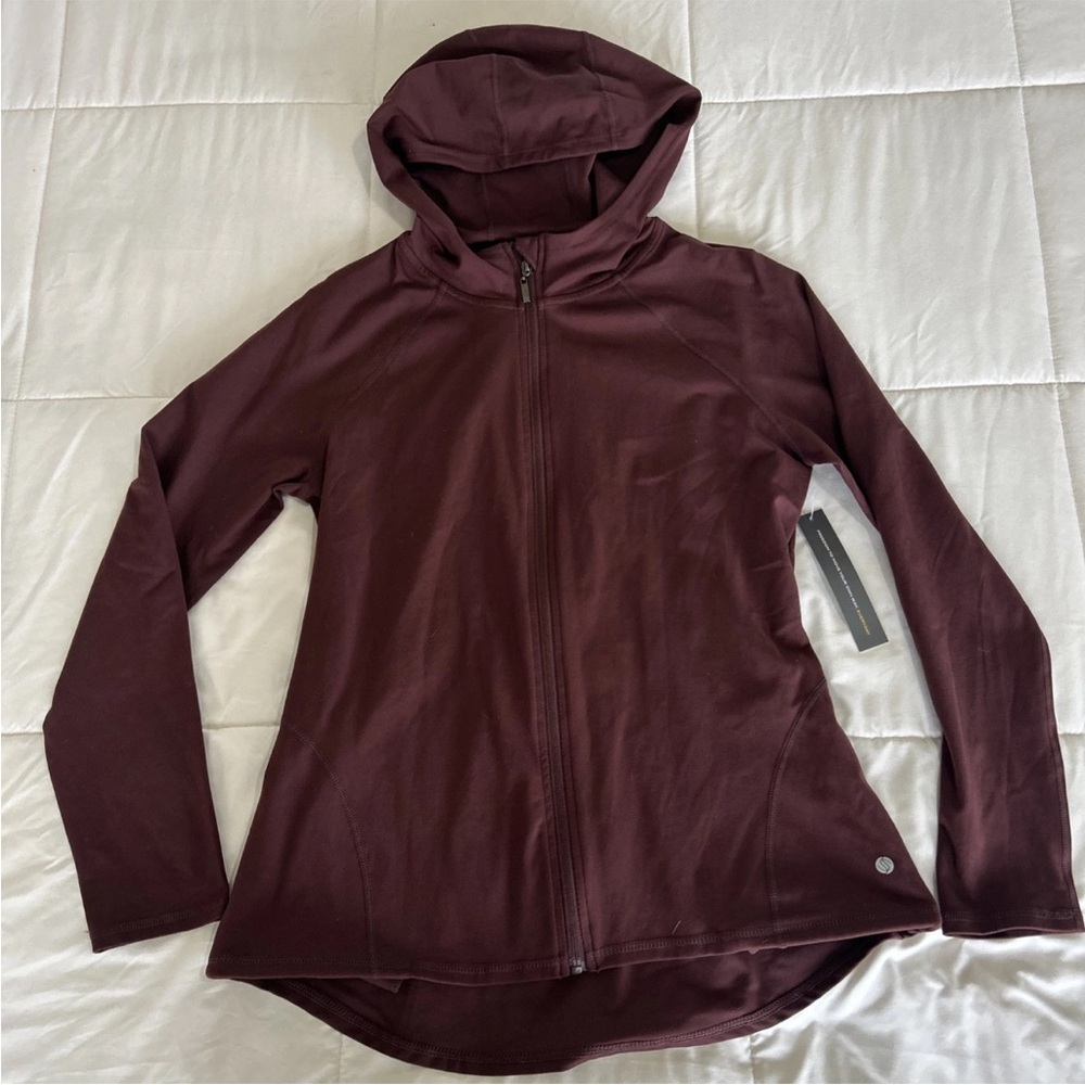 Stretch The Rules Burgundy Zip up Hoodie SZ M